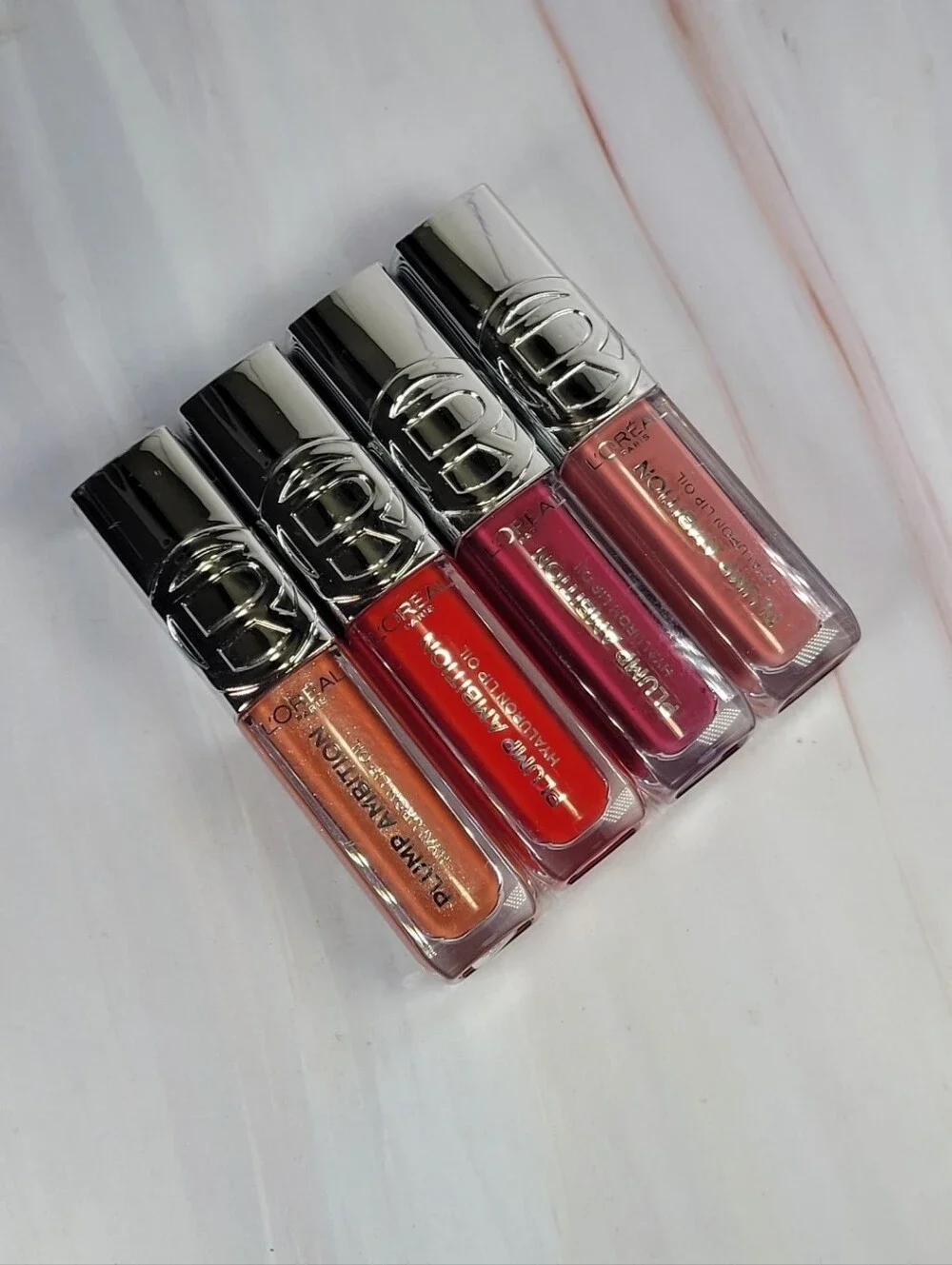 L'oreal Plump Ambition Hyaluron Lip Oil Bundle NEW!